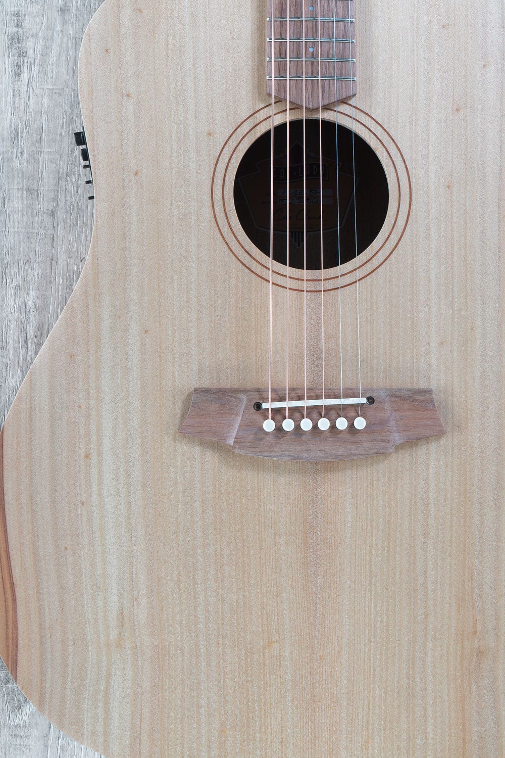 Cole Clark Fat Lady 1 Series CCFL1E-BM Acoustic-Electric Guitar, Bunya Top, Queensland Maple Back and Sides, Hard Case
