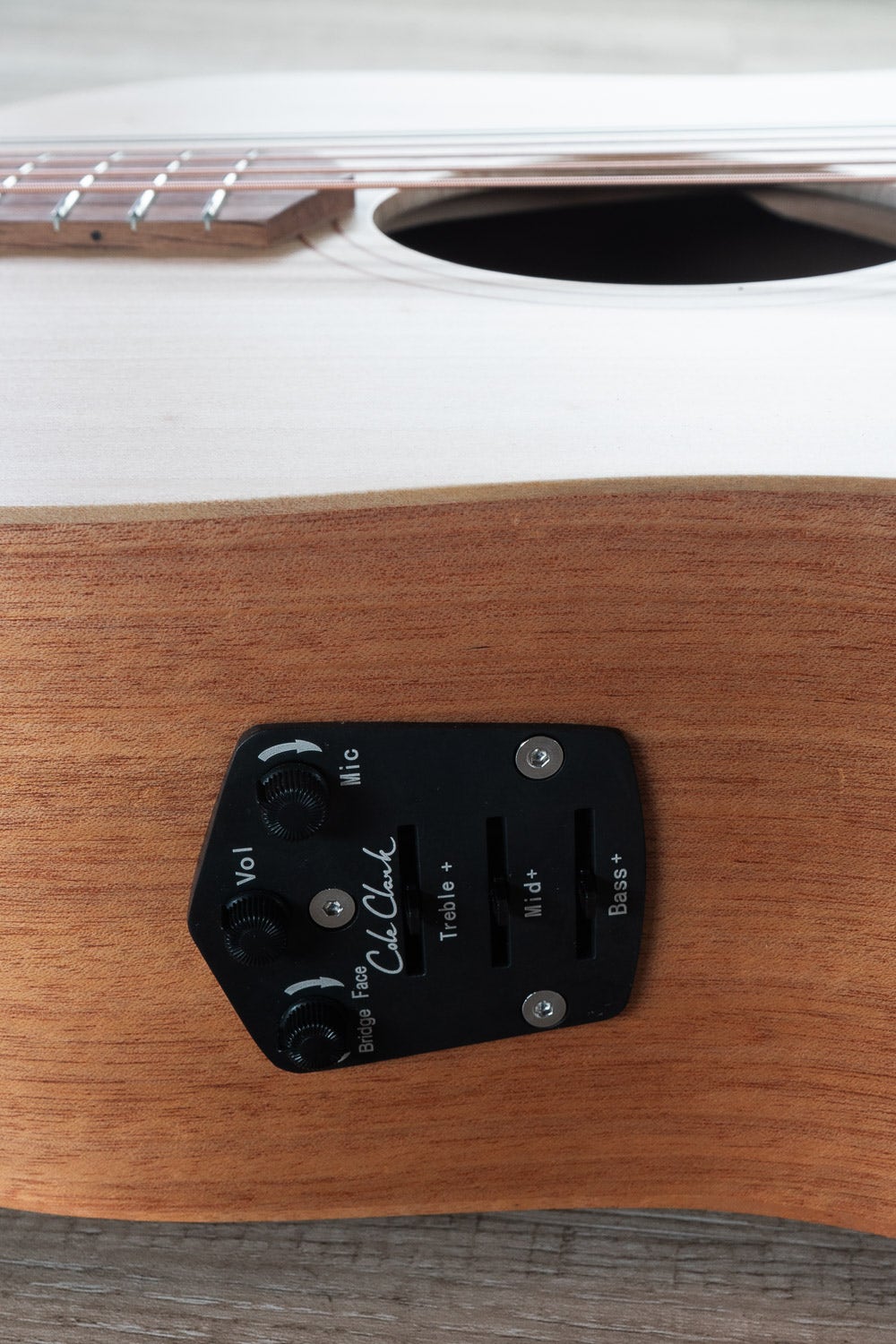 Cole Clark Fat Lady 1 Series CCFL1E-BM Acoustic-Electric Guitar, Bunya Top, Queensland Maple Back and Sides, Hard Case