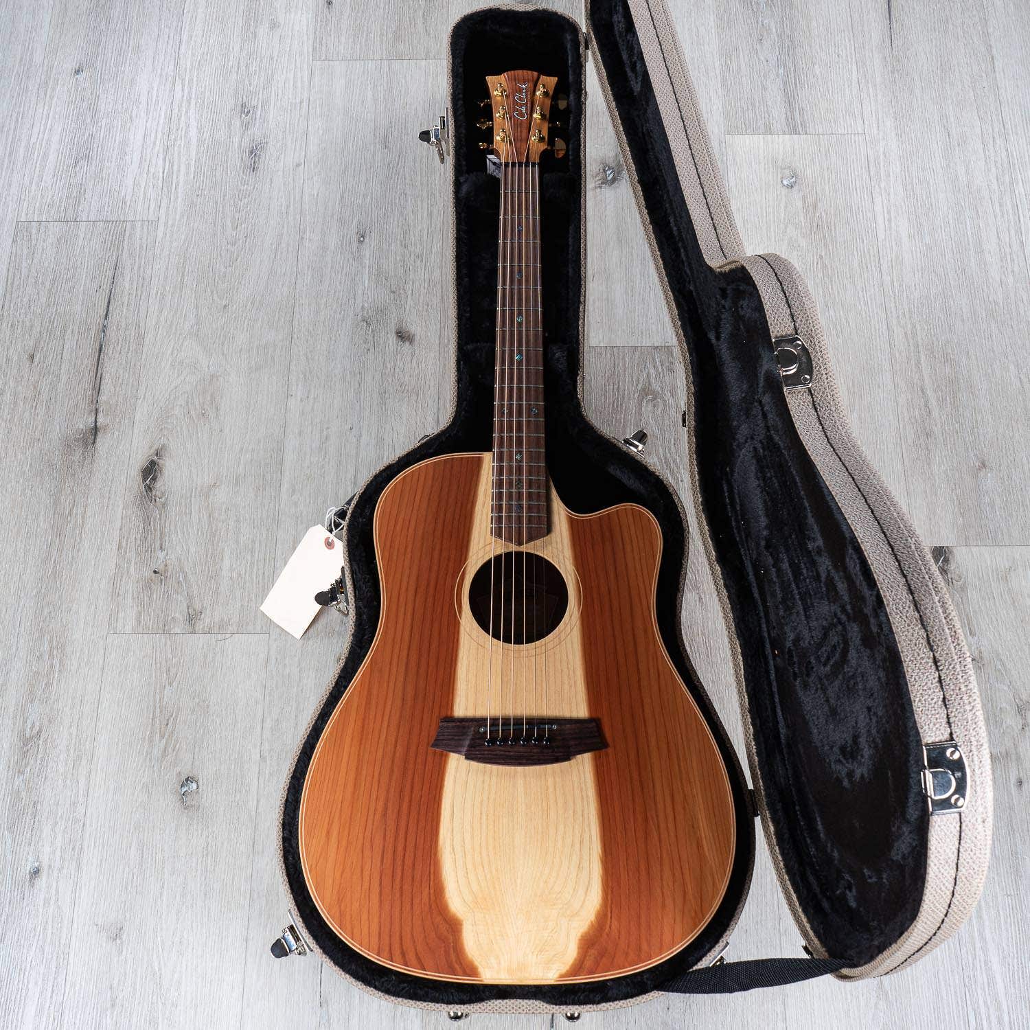Cole Clark CCFL2EC-RDBLR Fat Lady 2 Acoustic Electric Guitar, Rosewood Fretboard, Redwood Top (B-STOCK)