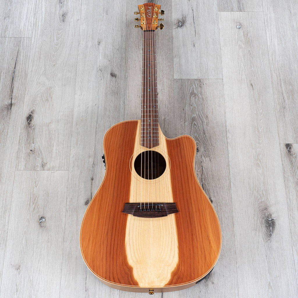 Cole Clark CCFL2EC-RDBLR Fat Lady 2 Acoustic Electric Guitar, Rosewood Fretboard, Redwood Top (B-STOCK)