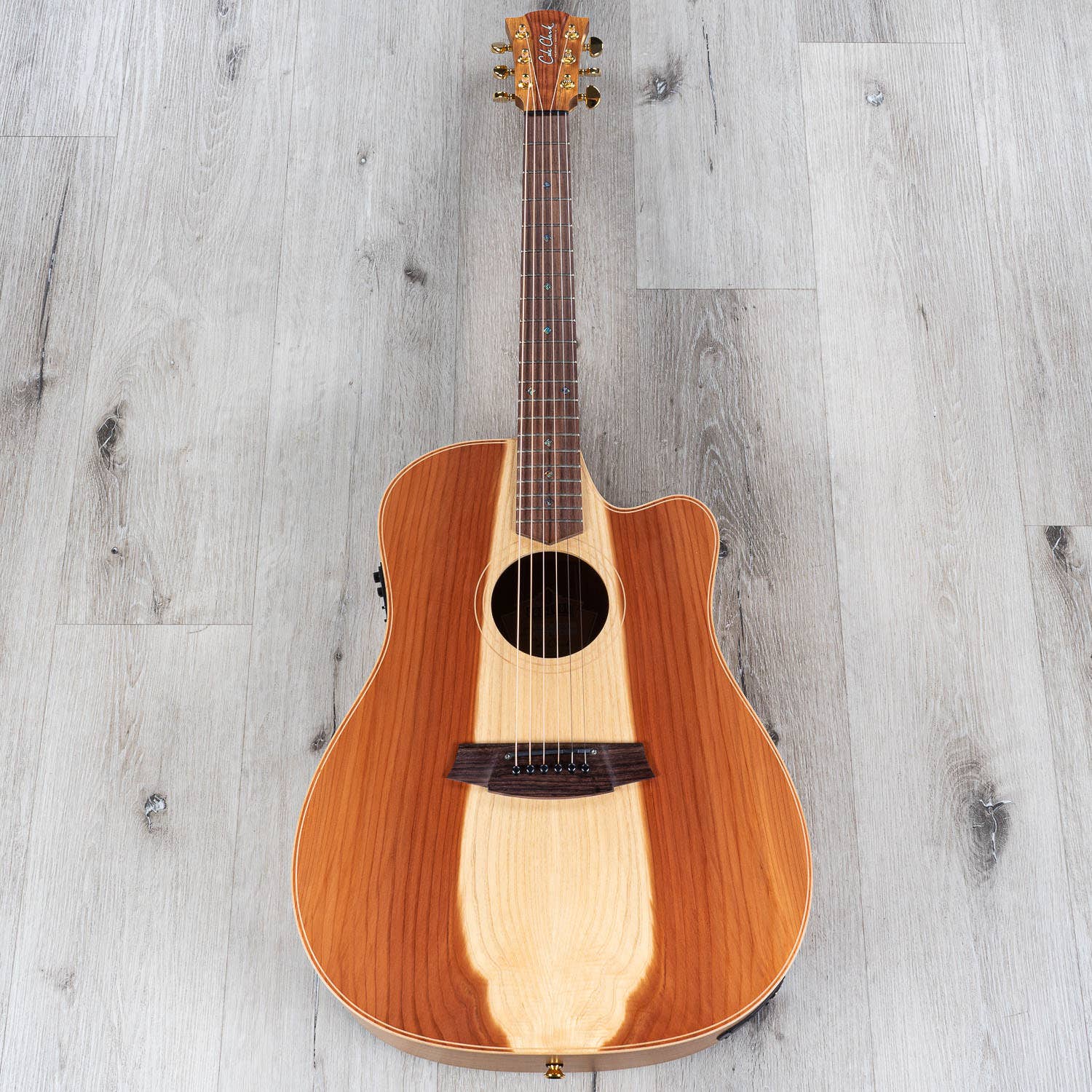 Cole Clark CCFL2EC-RDBLR Fat Lady 2 Acoustic Electric Guitar, Rosewood Fretboard, Redwood Top (B-STOCK)