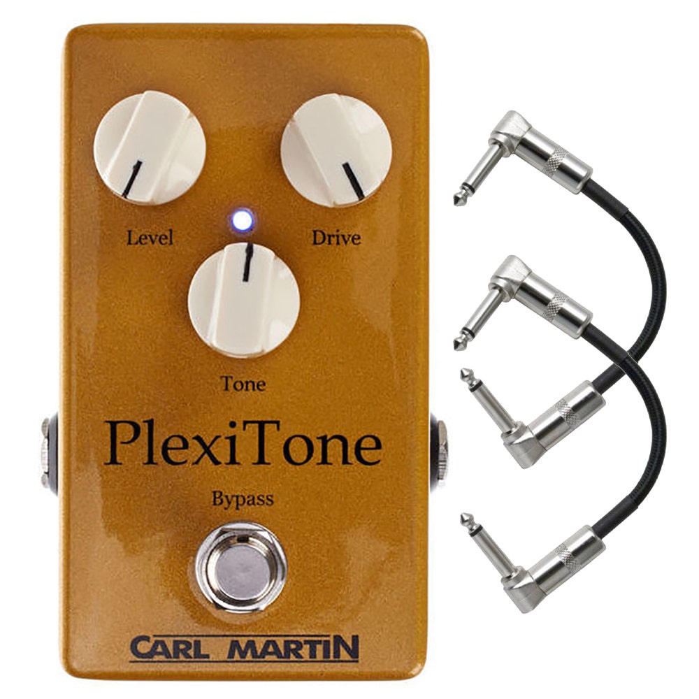 Carl Martin Plexitone Single Channel Guitar Effect Pedal with Patch Cables