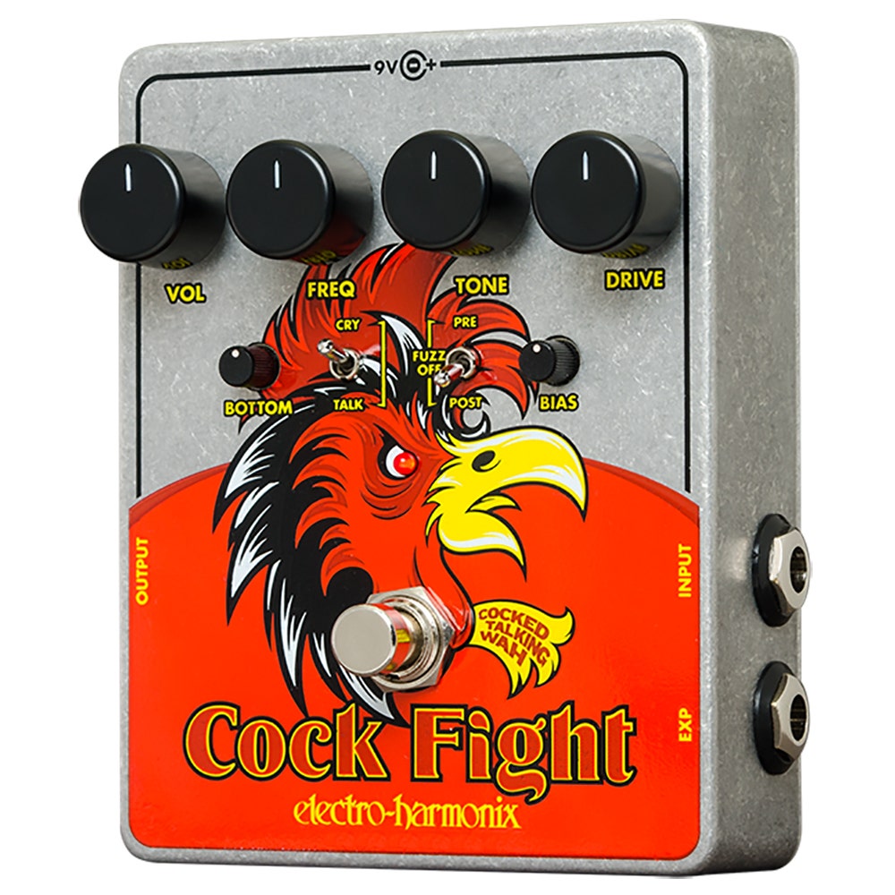 Electro-Harmonix Cock Fight Cocked Talking Wah and Fuzz Guitar Effect Pedal