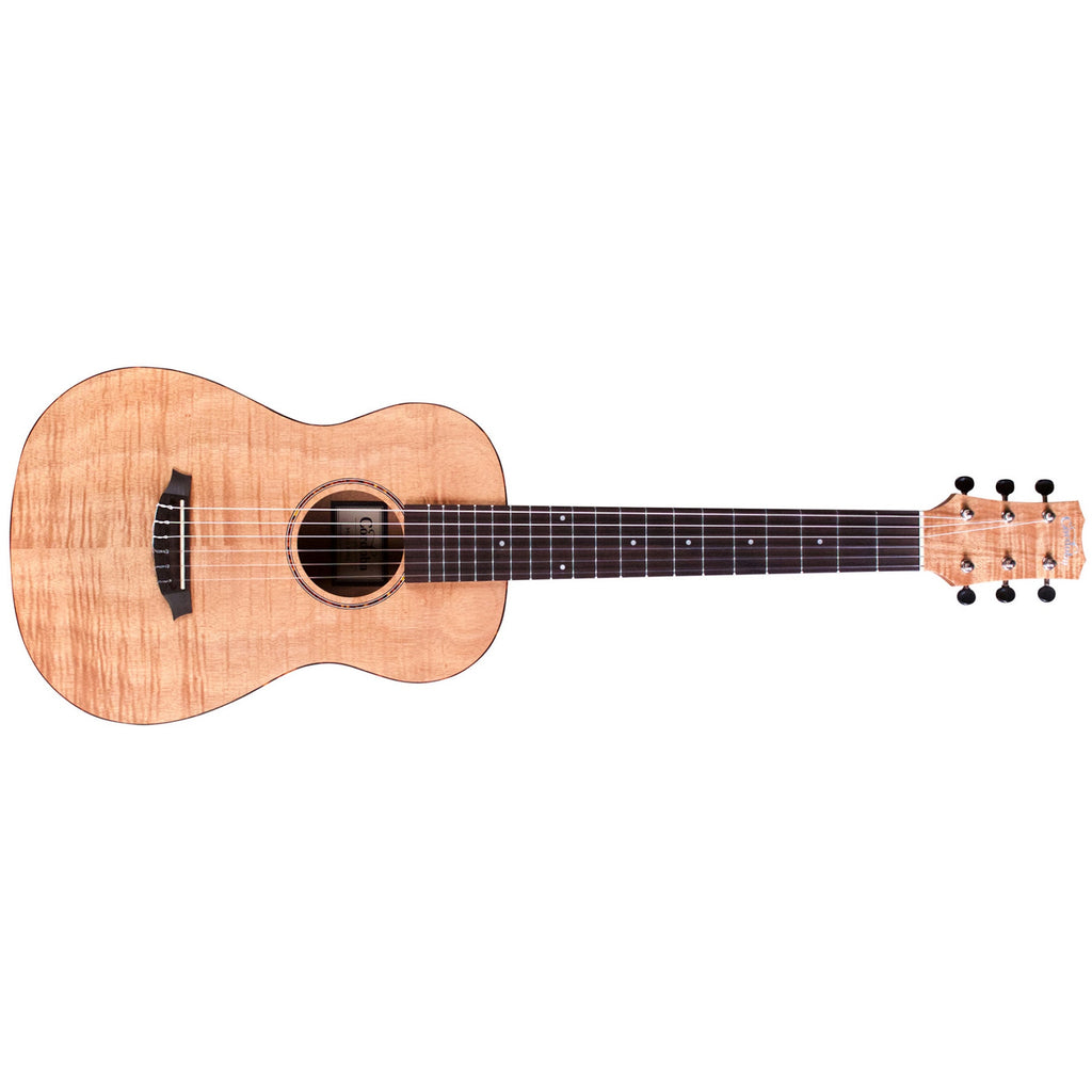 Cordoba Mini II FMH Mini Travel Sized 6-String Acoustic Guitar, Flame Mahogany Top