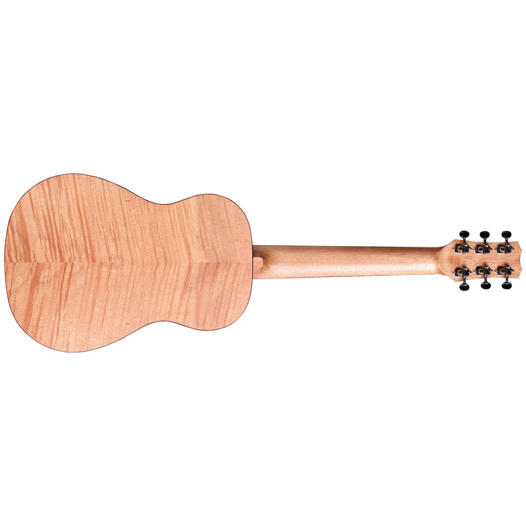 Cordoba Mini II FMH Mini Travel Sized 6-String Acoustic Guitar, Flame Mahogany Top
