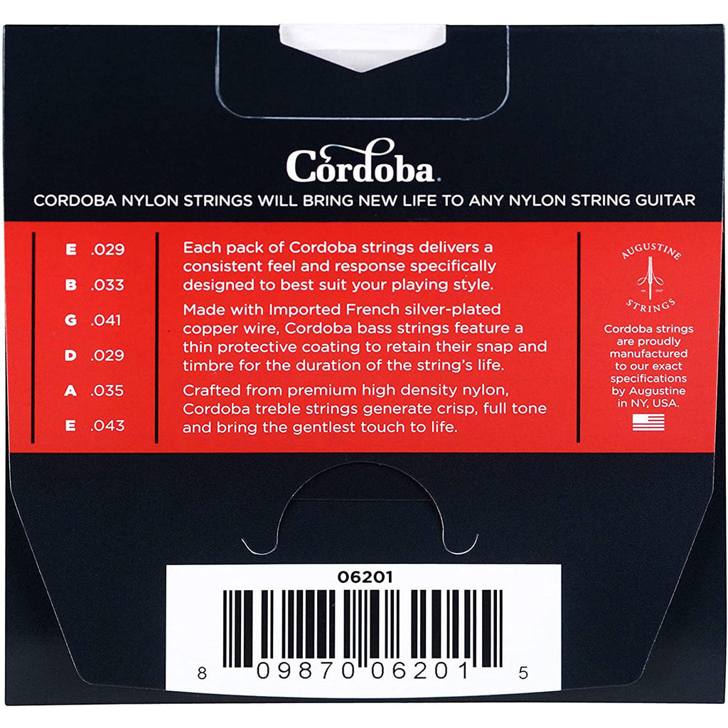 Córdoba Nylon Classical Acoustic Guitar Strings, Medium Tension
