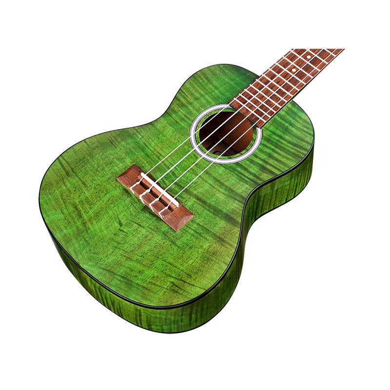 Cordoba 15CFM Flamed Mahogany Concert Ukulele Uke, Jade Green