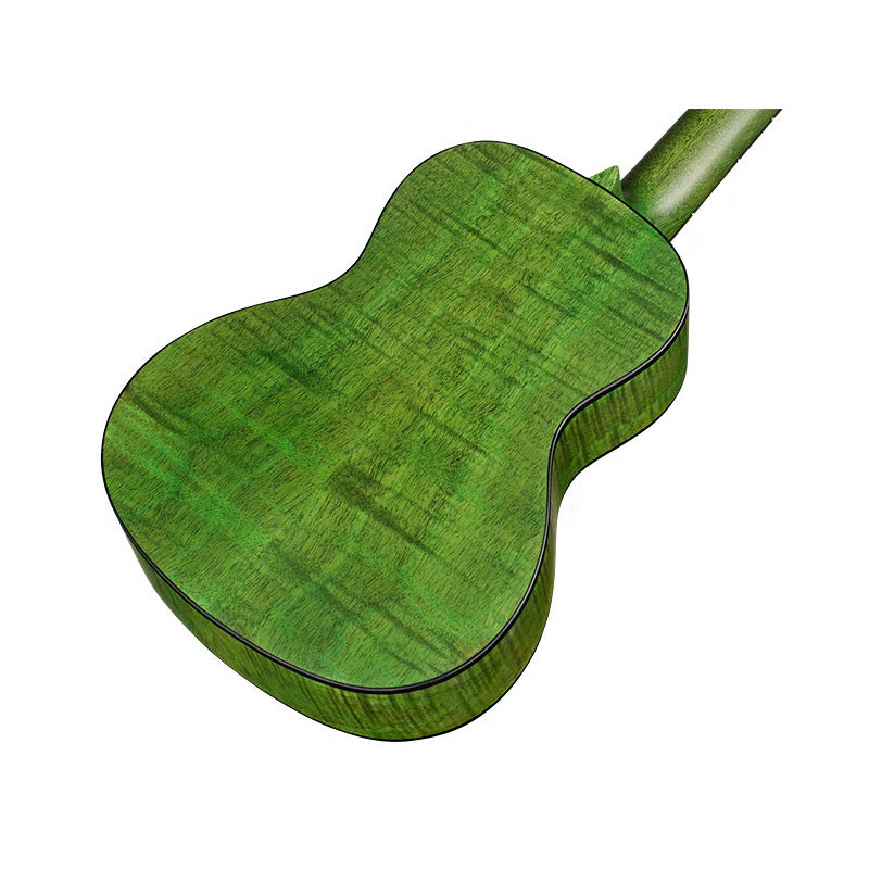 Cordoba 15CFM Flamed Mahogany Concert Ukulele Uke, Jade Green