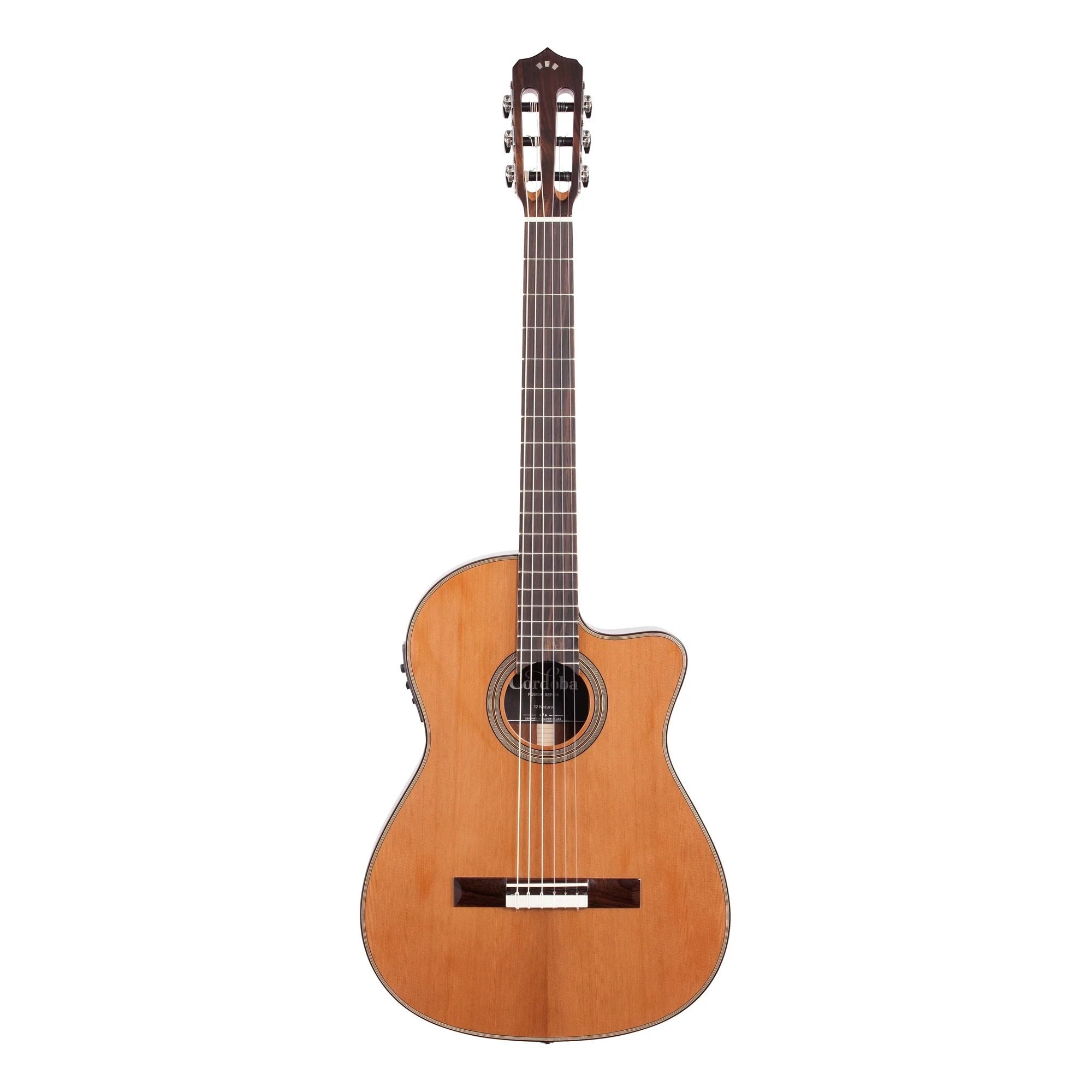 Cordoba Fusion 12 Natural Nylon-String Acoustic-Electric Guitar, Solid Canadian Cedar, Natural