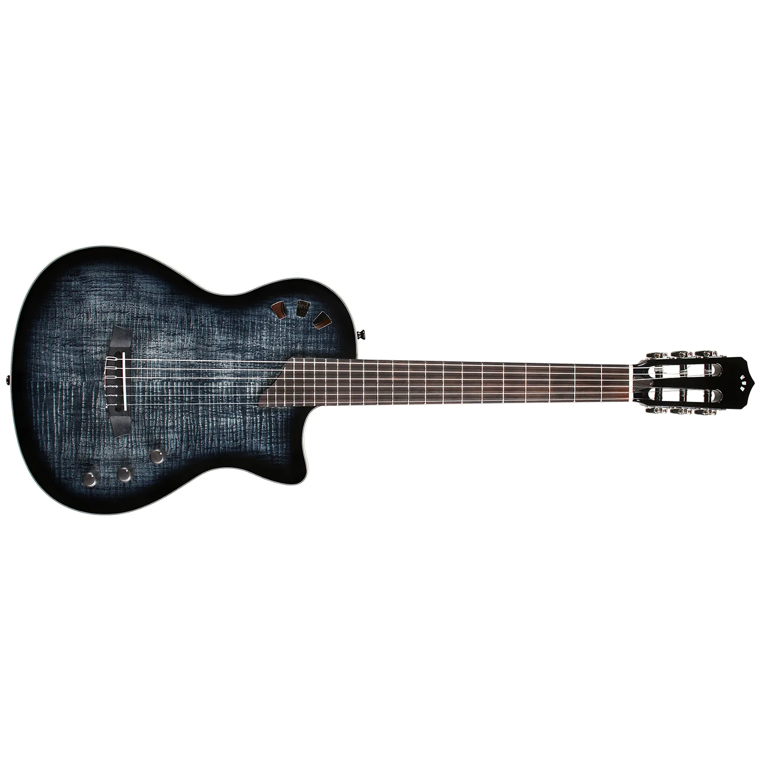 Cordoba Stage Nylon-String Acoustic-Electric Guitar, Pau Ferro Fretboard, Black Burst