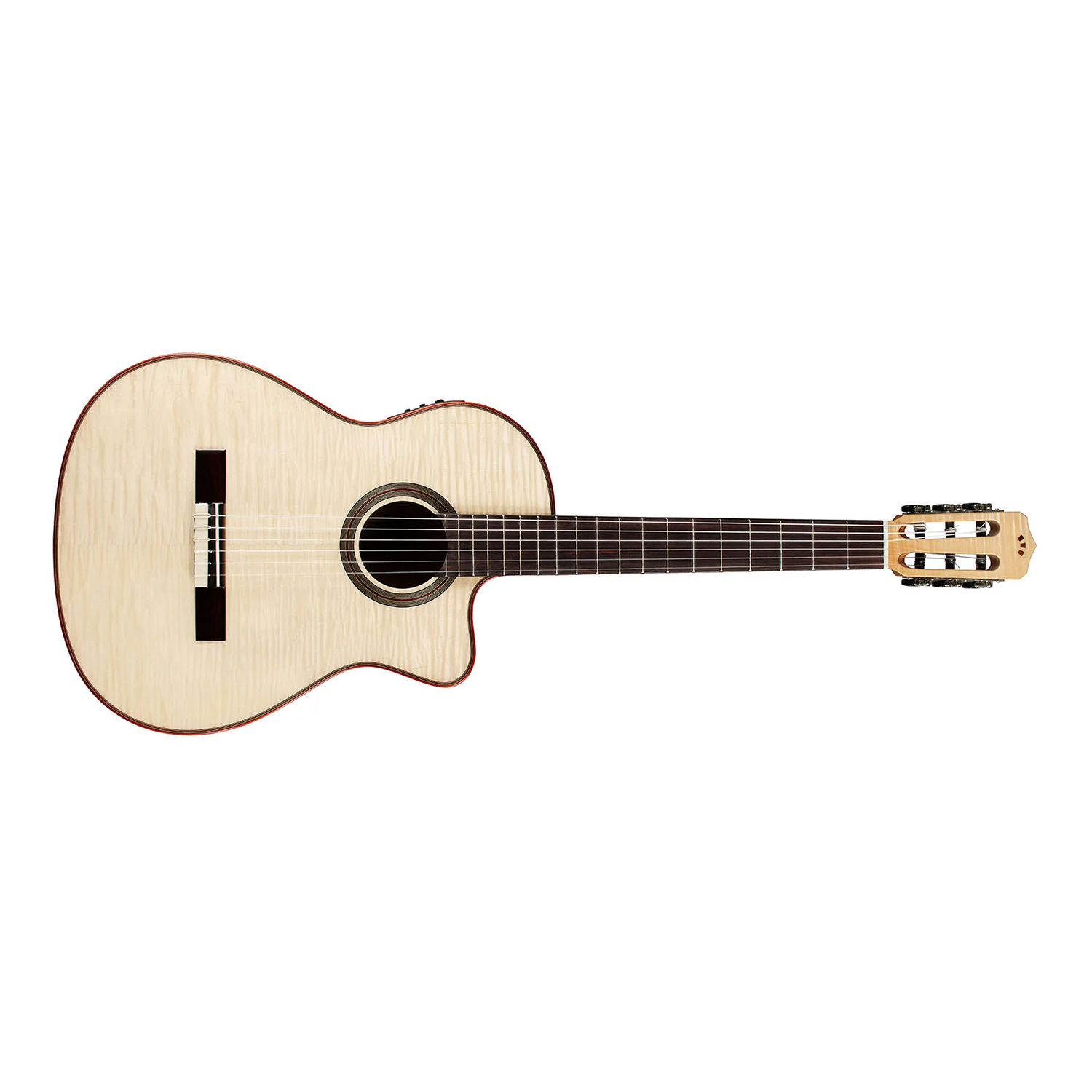 Cordoba Fusion 12 Exotic Top Acoustic-Electric Guitar, Solid Spruce & Flamed Maple, White Sands