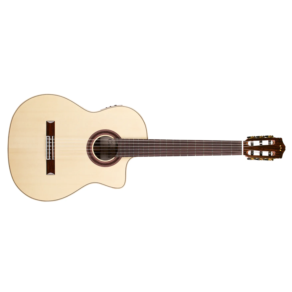 Cordoba Iberia GK Studio Negra Classical Nylon-String Acoustic-Electric Guitar, European Spruce Top, Natural