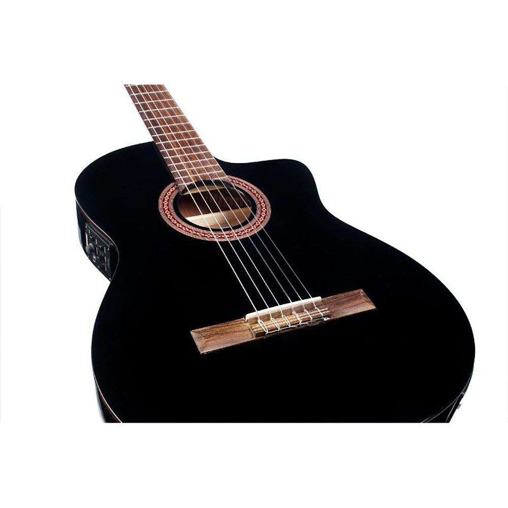 Cordoba C5-CETBK Classical Thinline Acoustic/Electric Guitar in Black