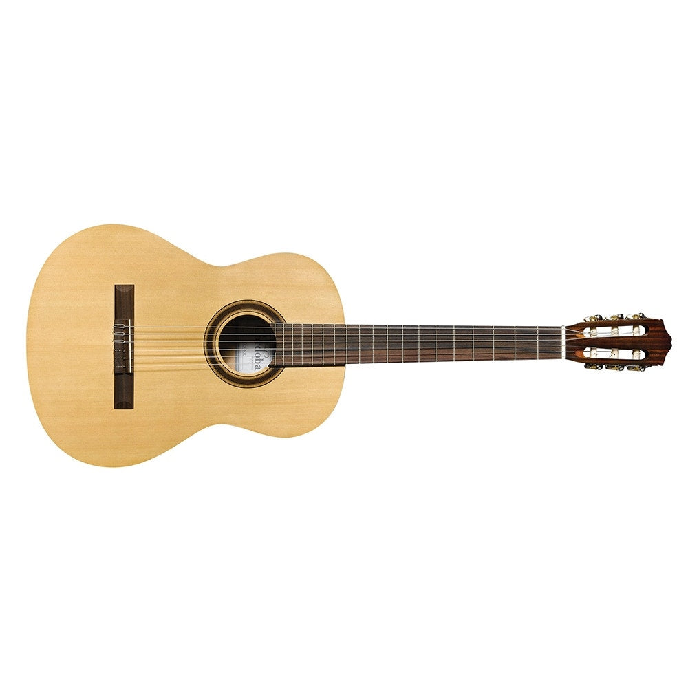 Cordoba CP100 6-String Acoustic Nylon-String Classical Guitar Pack with Tuner, Gig Bag, and Instructional Booklet - Natural