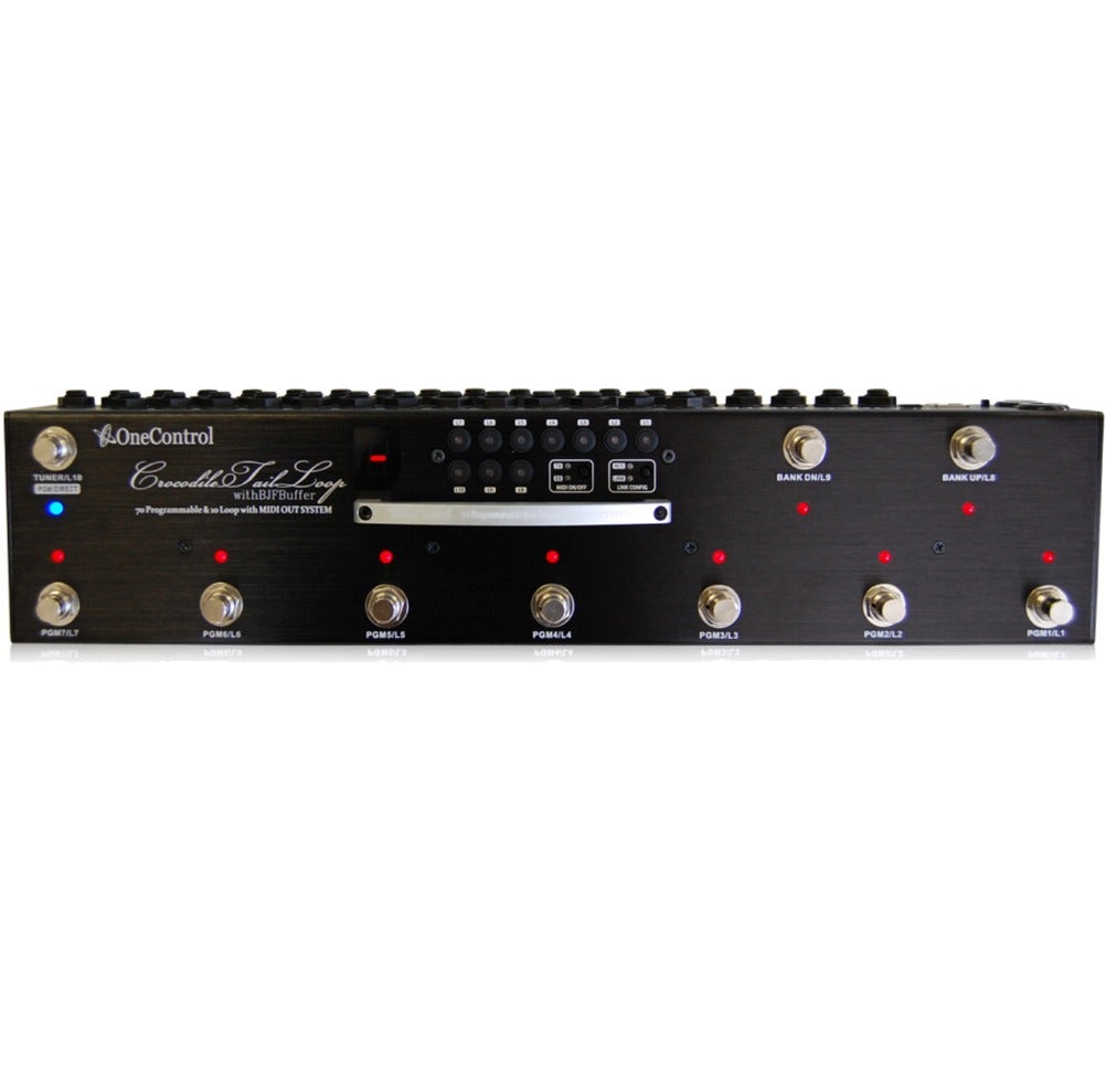 One Control OC10 Crocodile Tail 10-Loop Guitar Line Selector and Switching Effects Pedal with MIDI and BJF Buffer