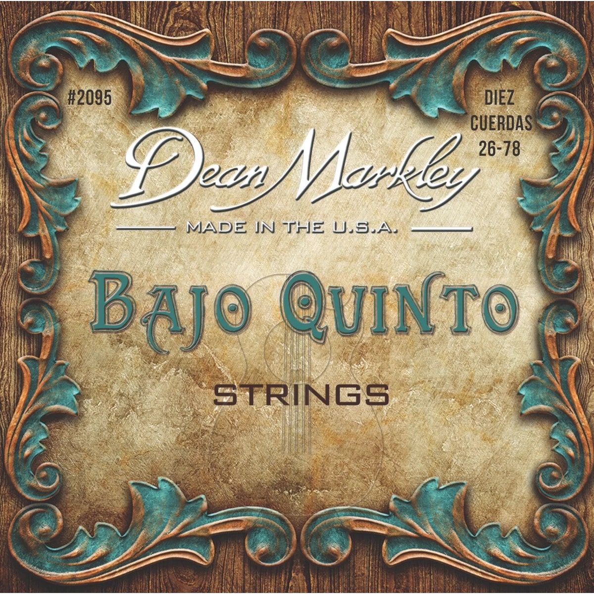 Dean Markley 2095 Diez Cuerdas 10-String Bajo Quinto Strings Set, 26-78
