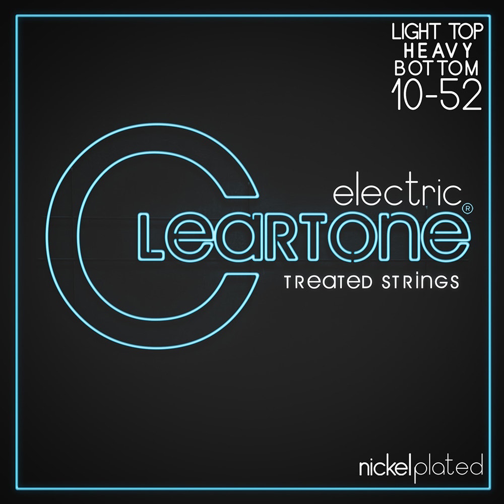 Cleartone 9420 Electric Guitar Strings, Nickel Plated Steel, Coated, Light Top Heavy Bottom (10-52)