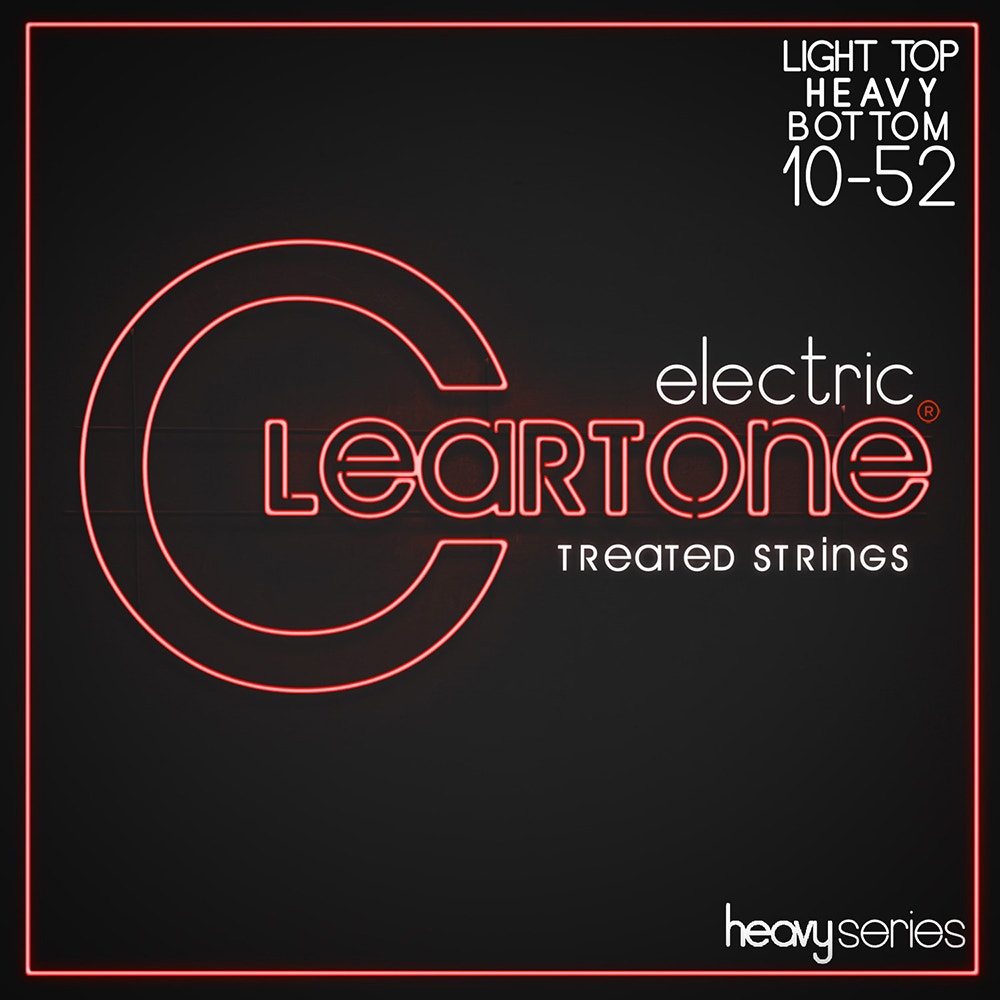 Cleartone 9520 Heavy Series Electric Guitar Strings, Nickel Plated Steel, Dave Mustaine Signature, Coated, Light Top Heavy Bottom (10-52)