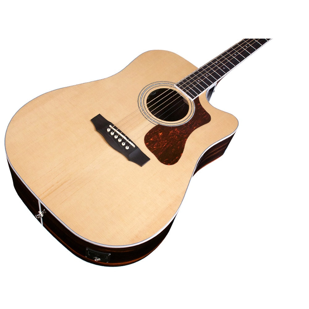 Guild Guitars D-260CE Deluxe Acoustic Electric Guitar, Spruce Top, Natural