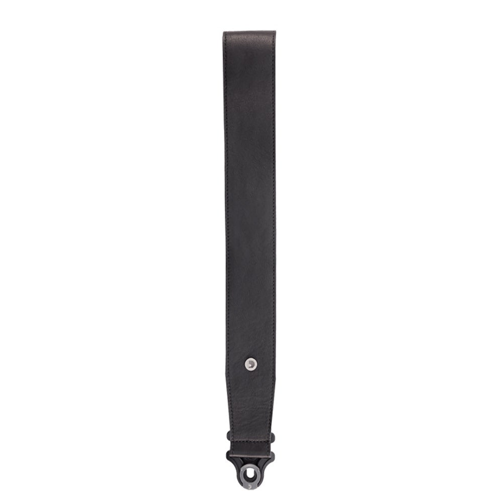 D'Addario 25BAL00 Comfort Leather Auto-Lock Guitar Strap, 2.5-Inch, Black