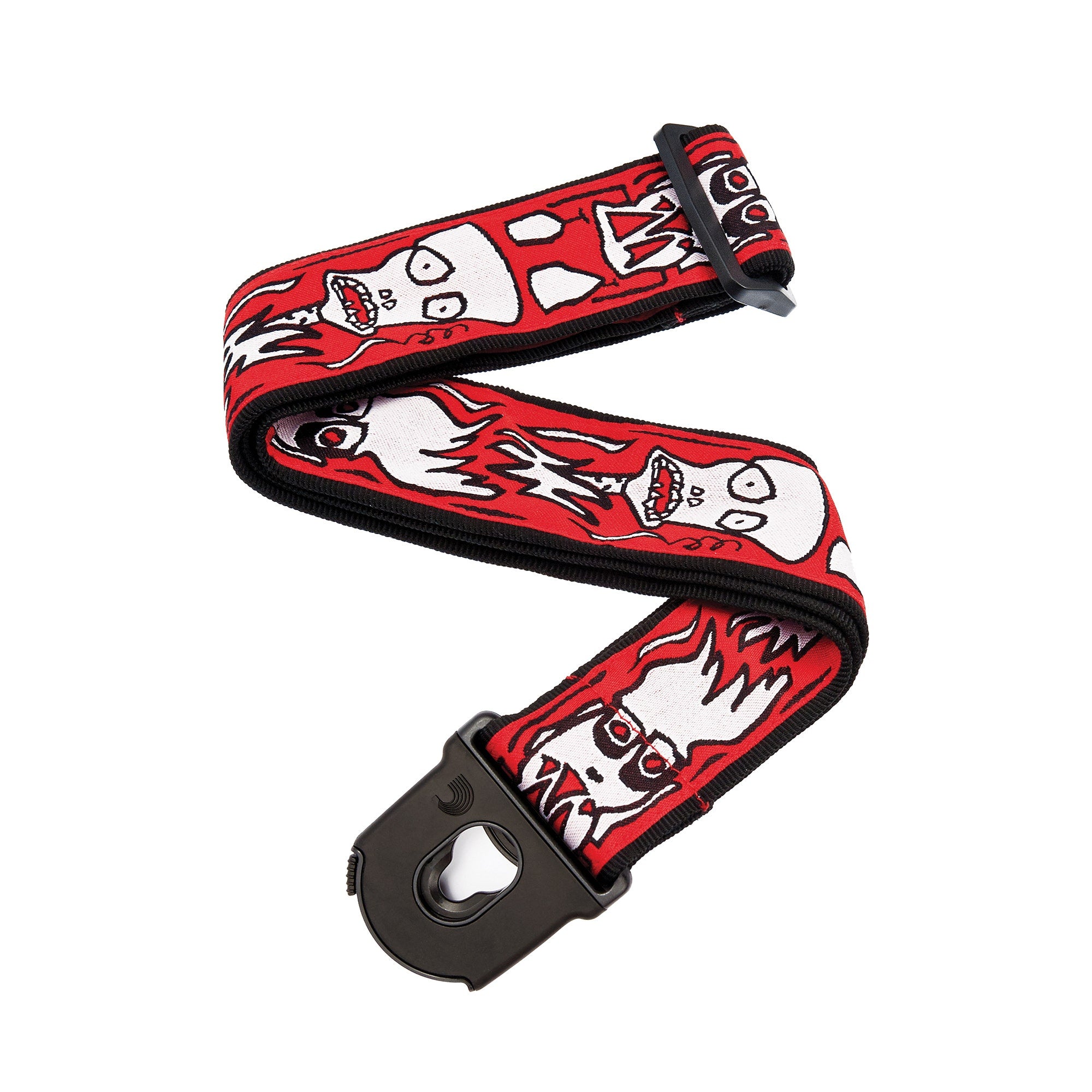 Planet Waves 50PLJS02 Planet Lock Joe Satriani 50mm Flames Guitar Strap with Locking System