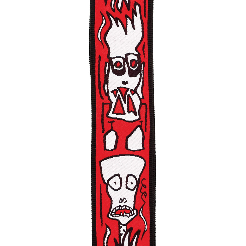Planet Waves 50PLJS02 Planet Lock Joe Satriani 50mm Flames Guitar Strap with Locking System