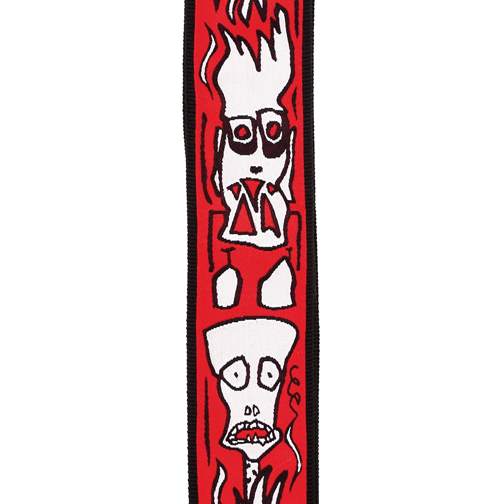 Planet Waves 50PLJS02 Planet Lock Joe Satriani 50mm Flames Guitar Strap with Locking System