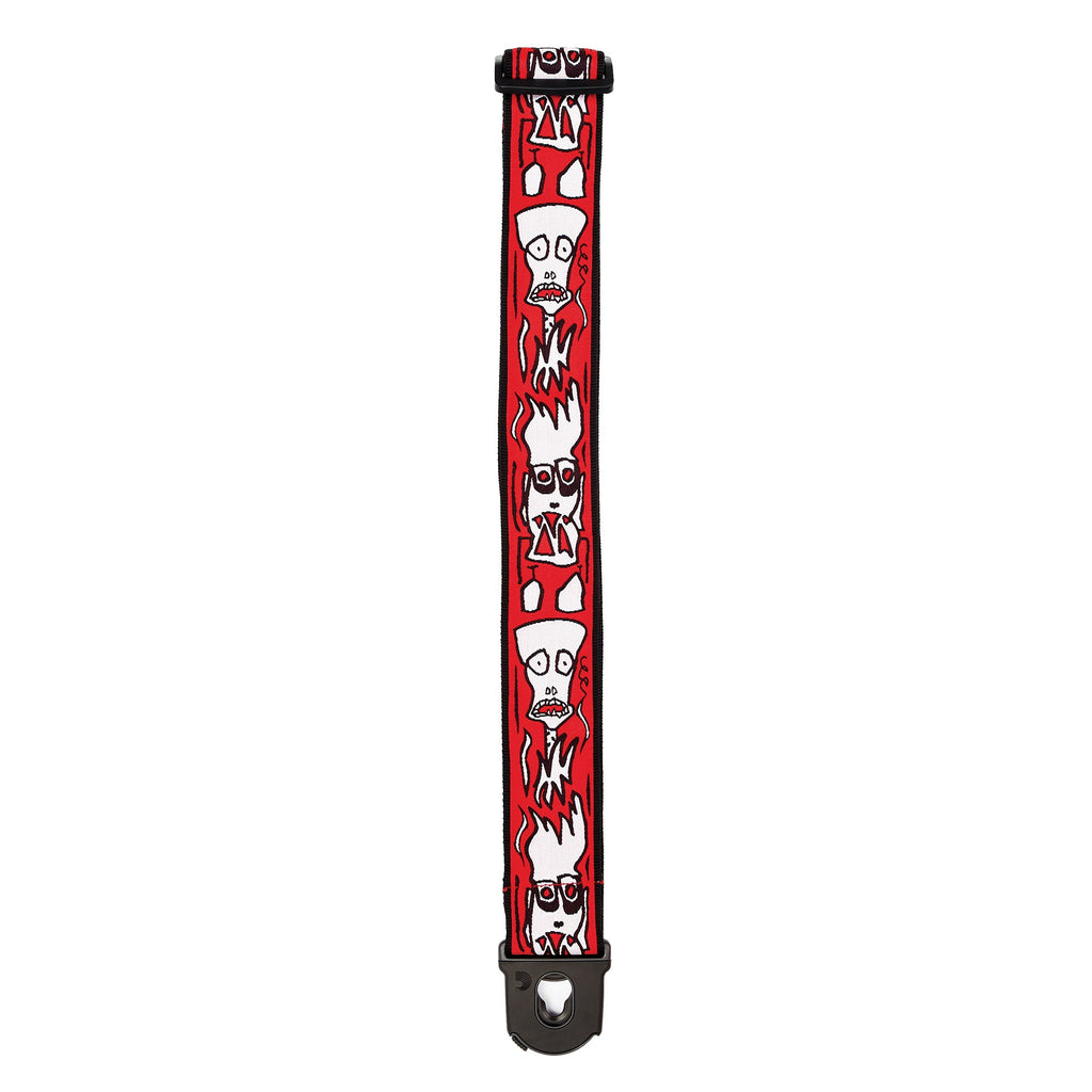 Planet Waves 50PLJS02 Planet Lock Joe Satriani 50mm Flames Guitar Strap with Locking System