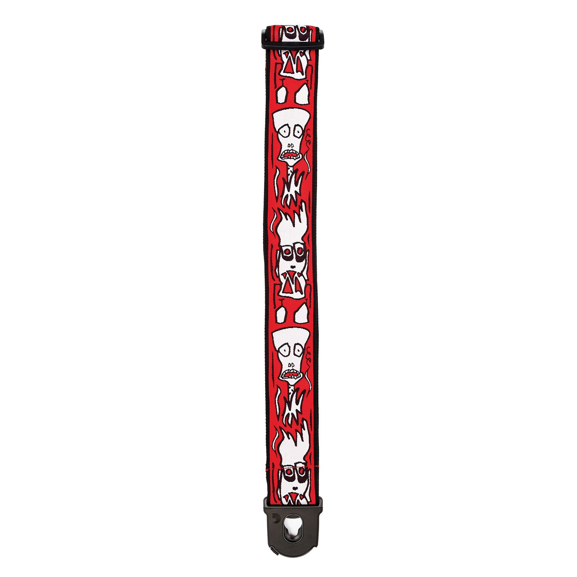 Planet Waves 50PLJS02 Planet Lock Joe Satriani 50mm Flames Guitar Strap with Locking System