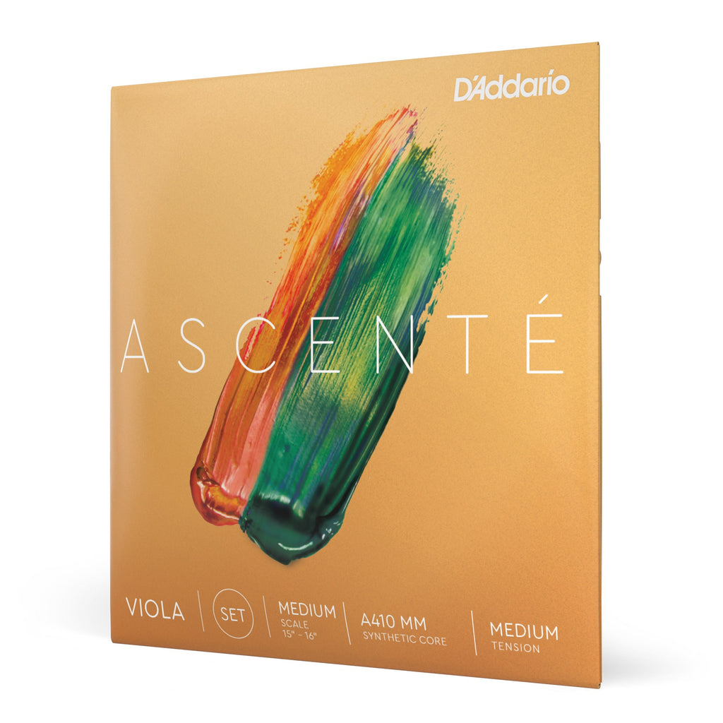 D'Addario A410 MM Ascenté Viola String Set, Medium Scale, Medium Tension