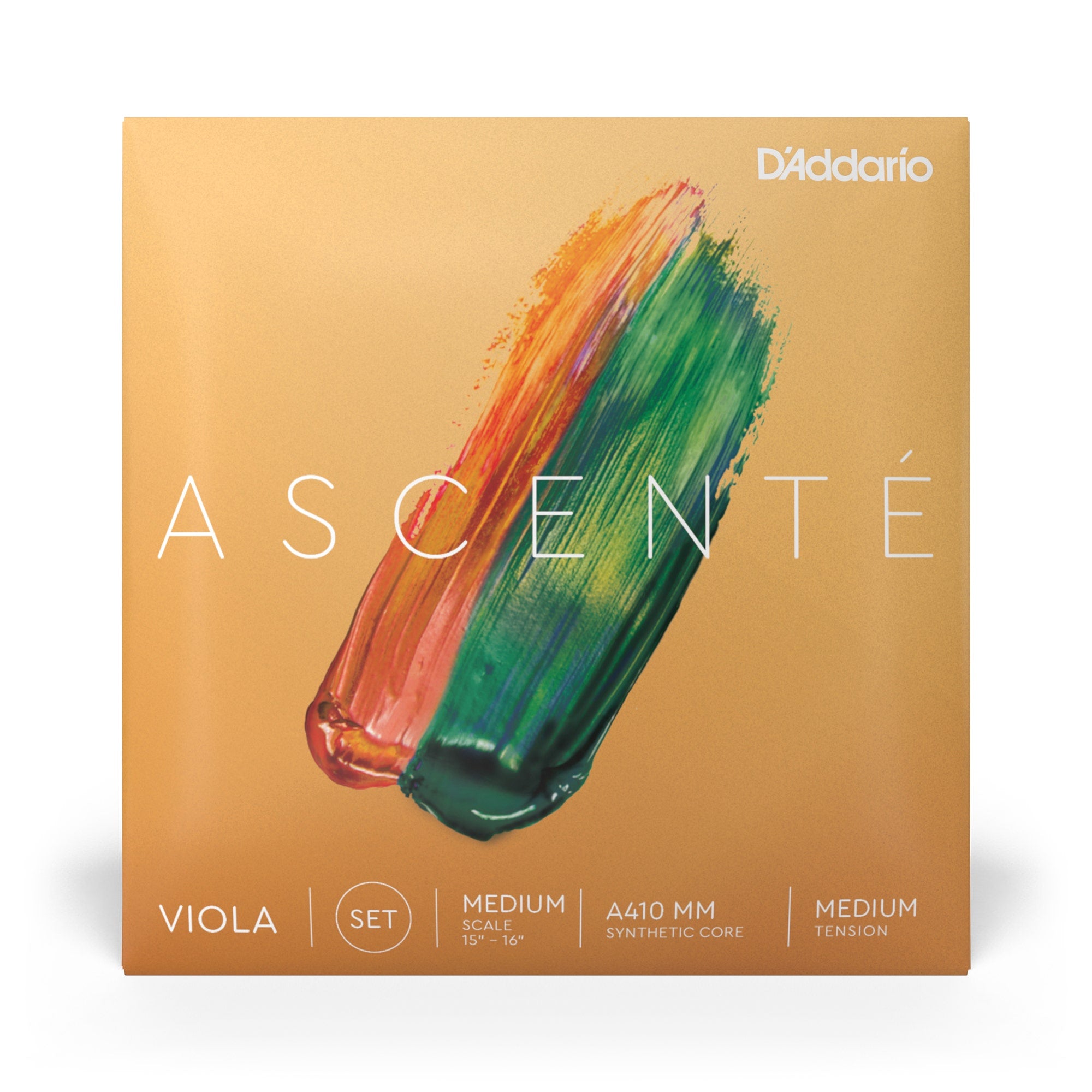 D'Addario A410 MM Ascenté Viola String Set, Medium Scale, Medium Tension