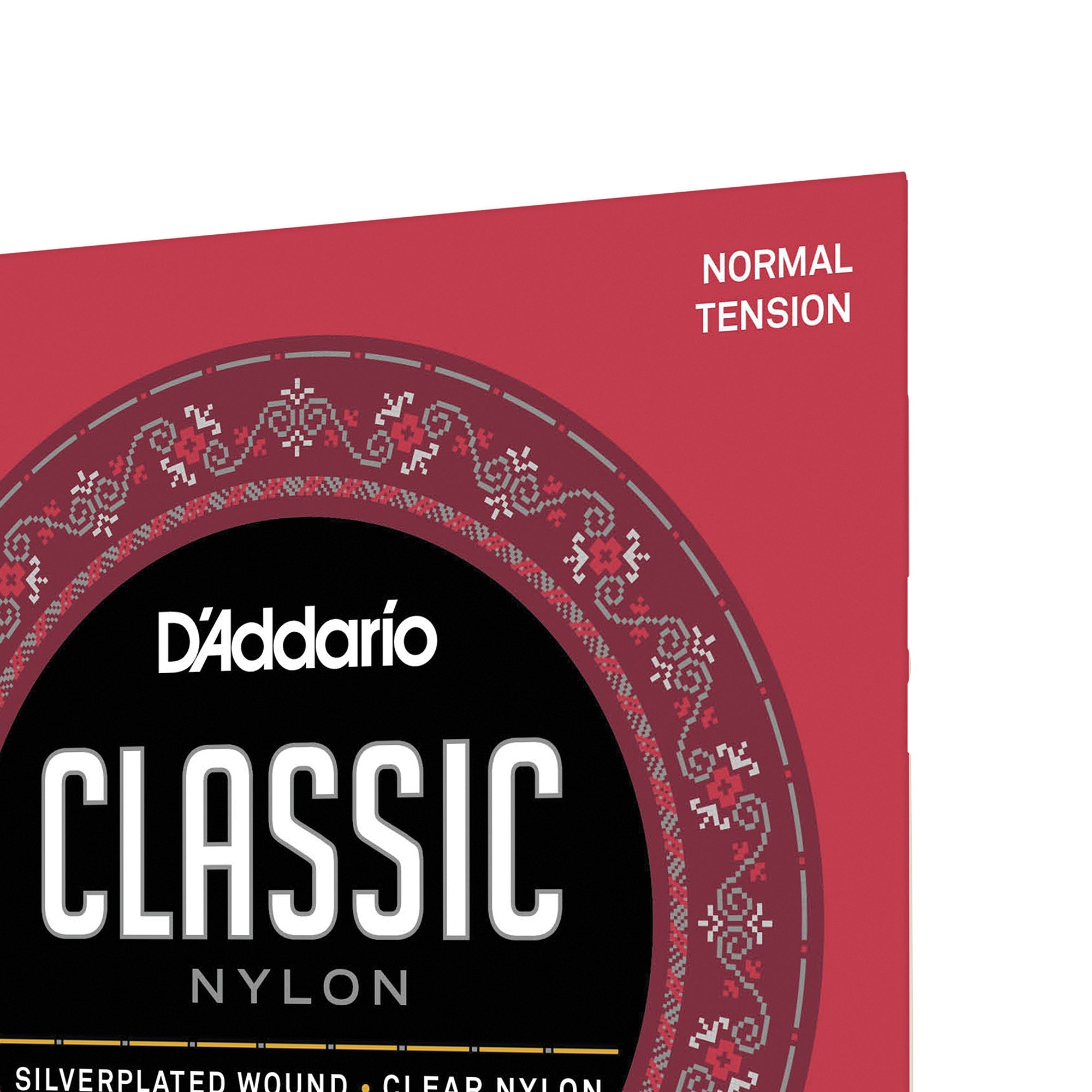 D'Addario EJ27N 3/4 Student Nylon Fractional Classical Guitar Strings, Normal Tension