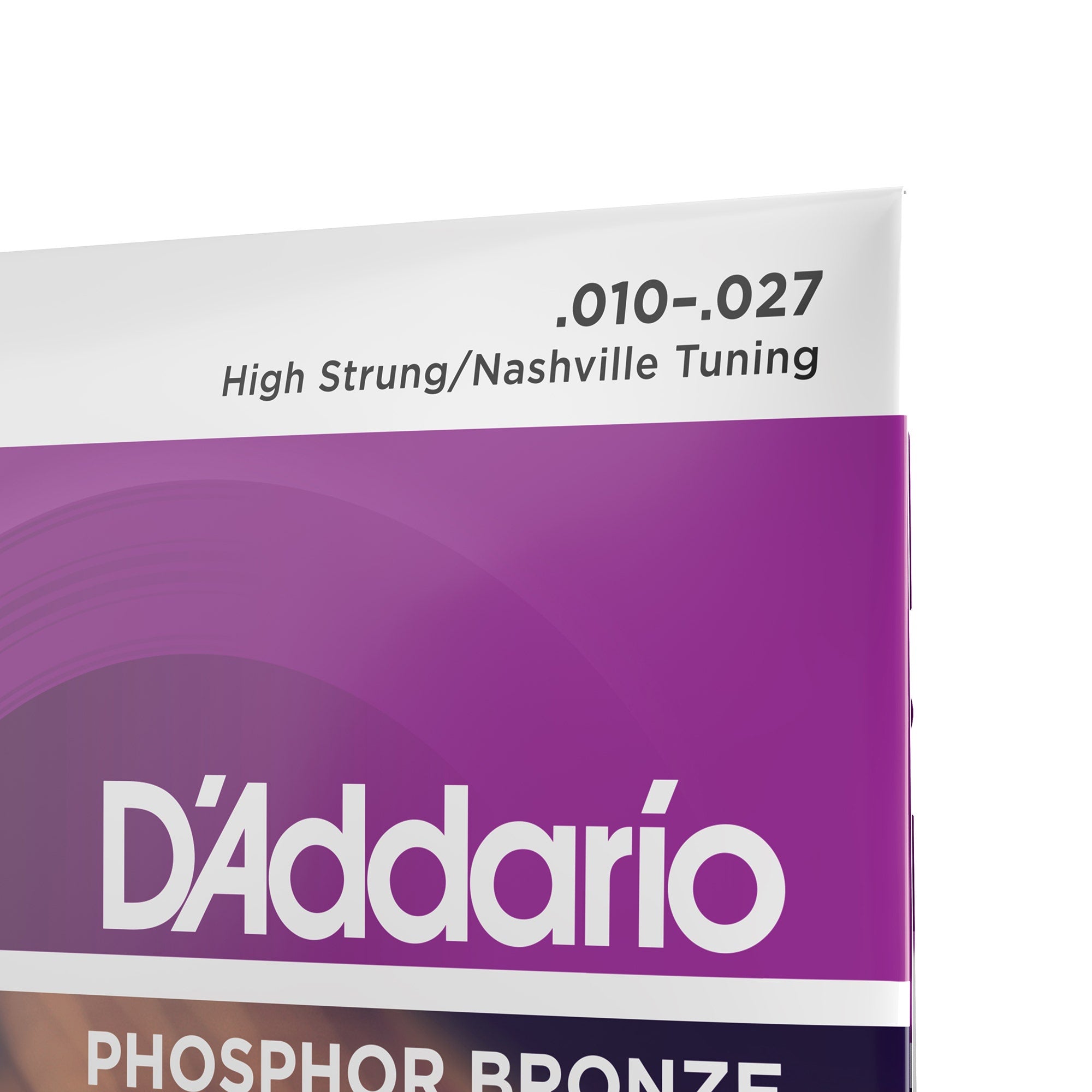 D'Addario EJ38H Phosphor Bronze High Strung/Nashville Tuning Acoustic Guitar Strings (10-27)
