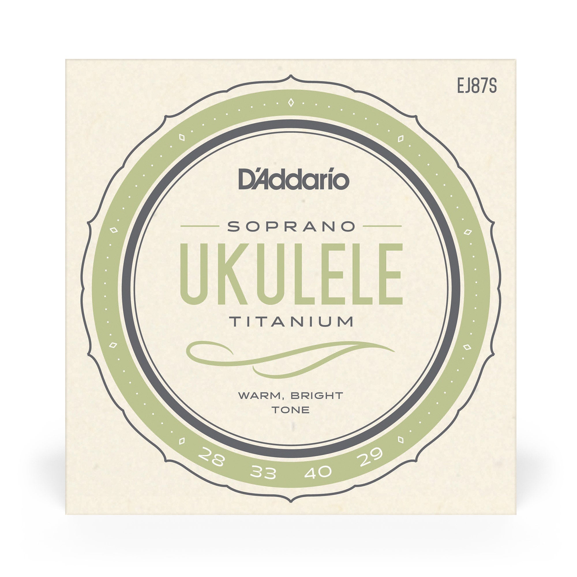 D'Addario EJ87S T2 Titanium Soprano Ukulele Strings