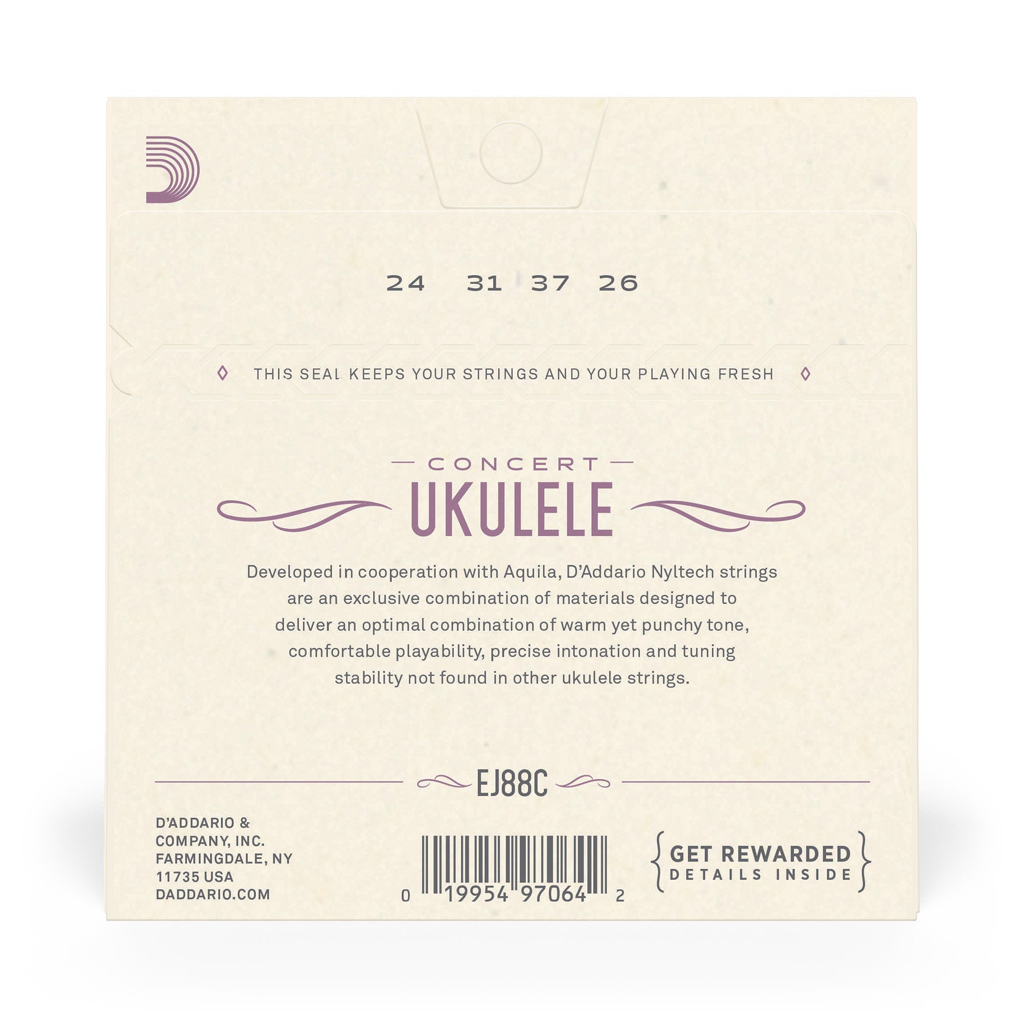 D'Addario EJ88C Nyltech Concert Ukulele Strings