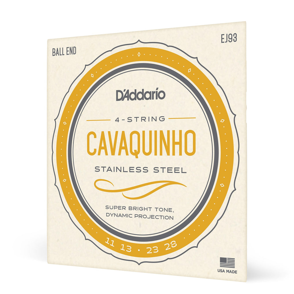 D'Addario EJ93 Cavaquinho Plain & Stainless Steel Wound Strings