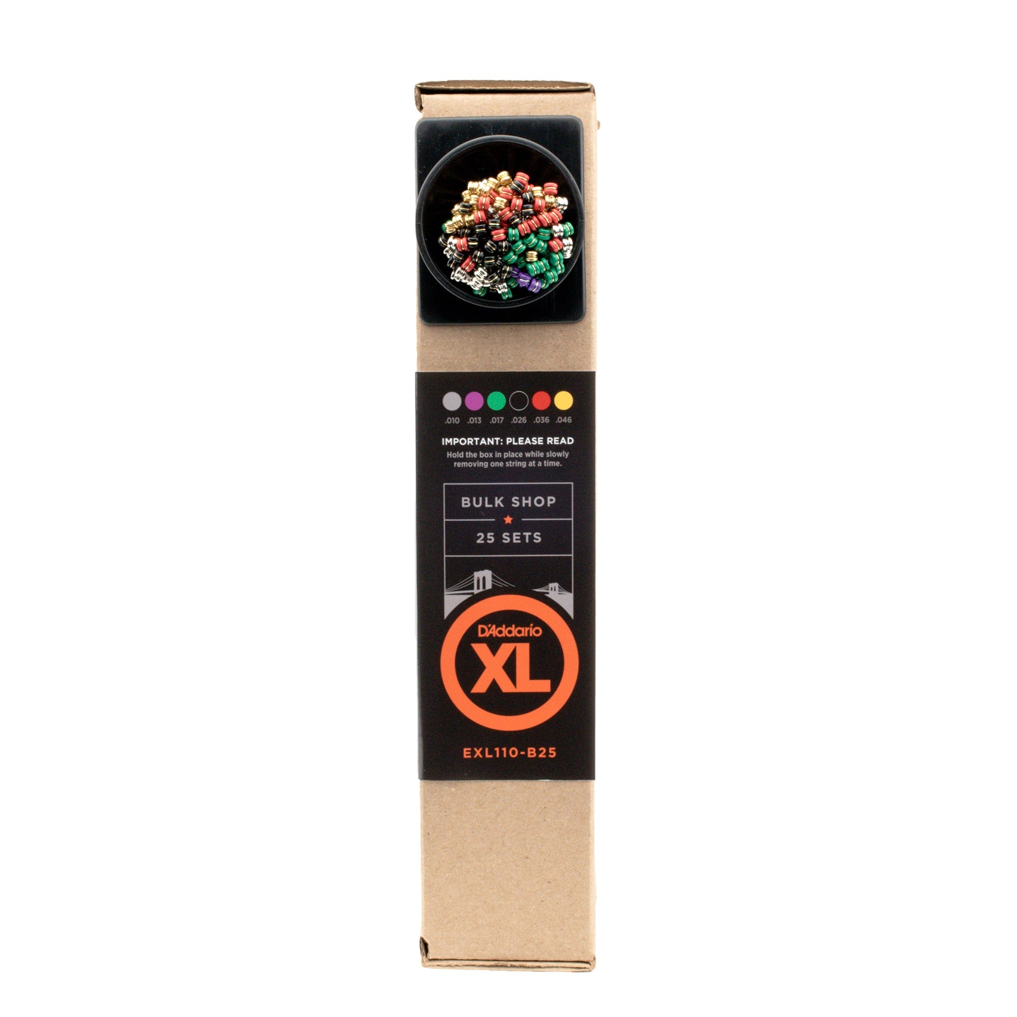25 Sets of D'Addario EXL110 Nickel Wound Regular Light Electric Guitar Strings (10-46)