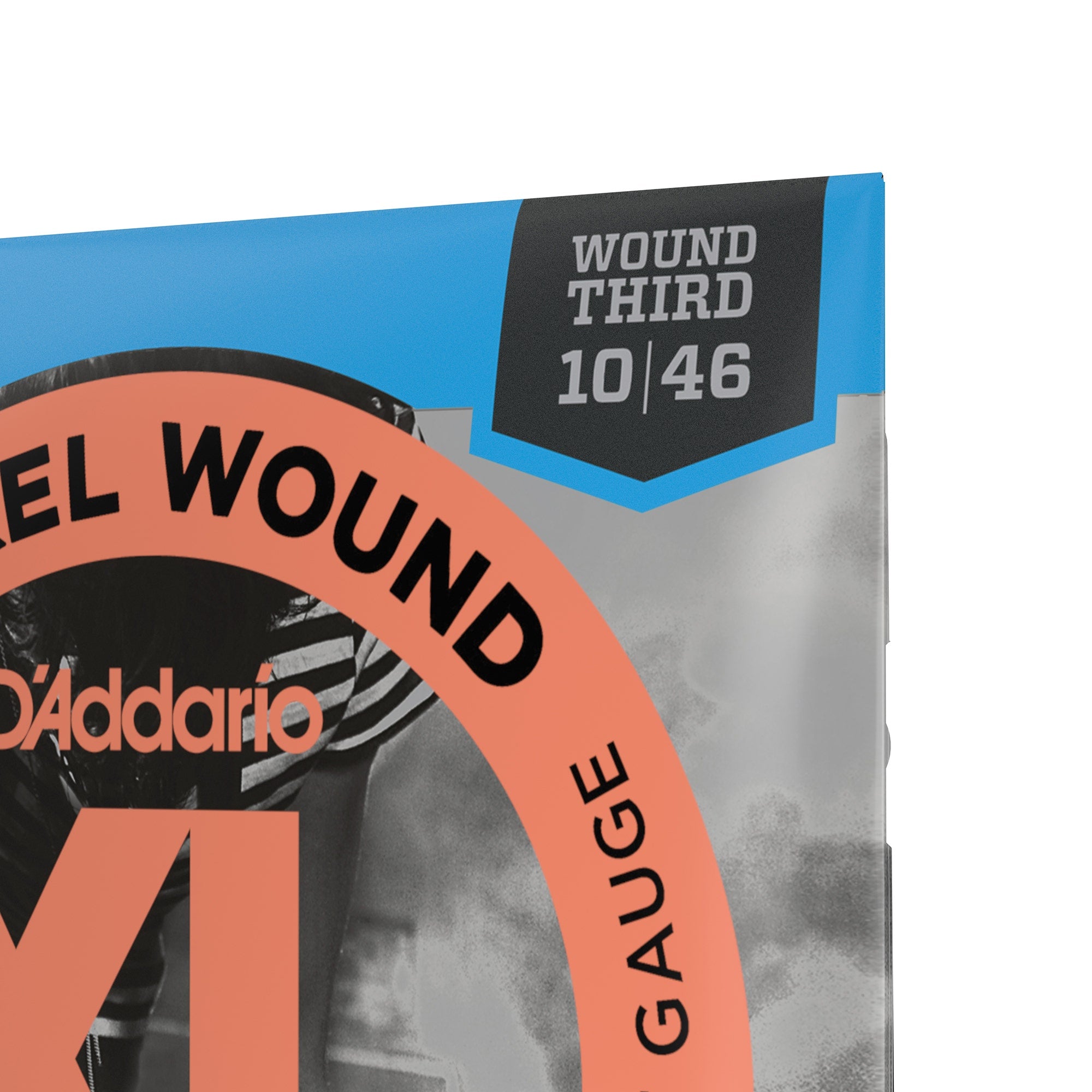 D'Addario EXL110W Nickel Wound Regular Light Wound 3rd Electric Guitar Strings (10-46)