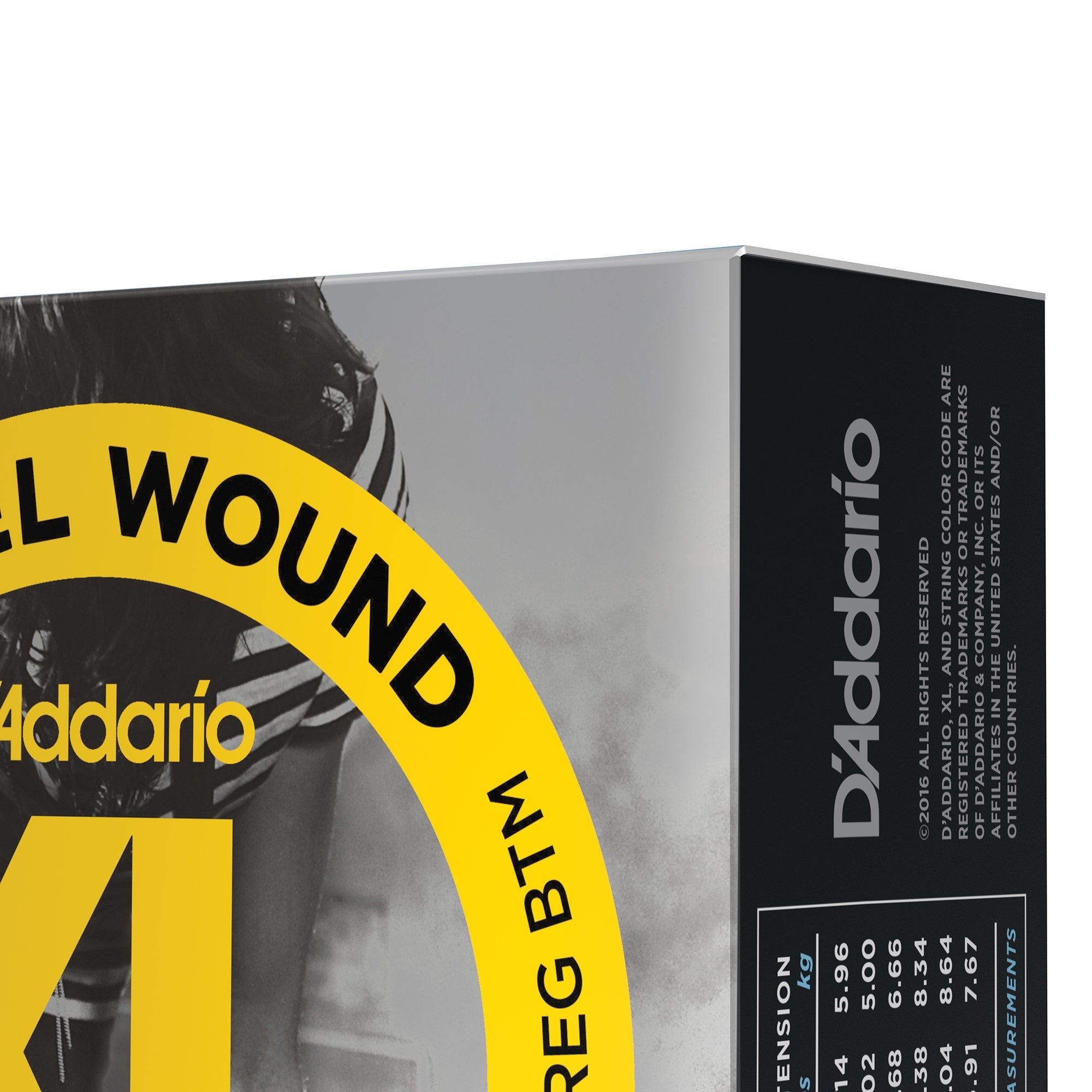 10 Sets of D'Addario EXL125 Light Top Regular Bottom Electric Guitar Strings (9-46)