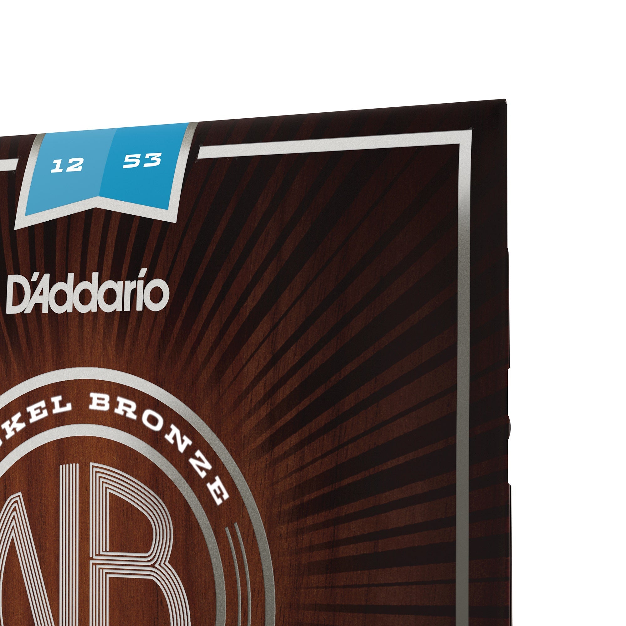 D'Addario NB1253 Nickel Bronze Light Acoustic Guitar Strings (12-53)