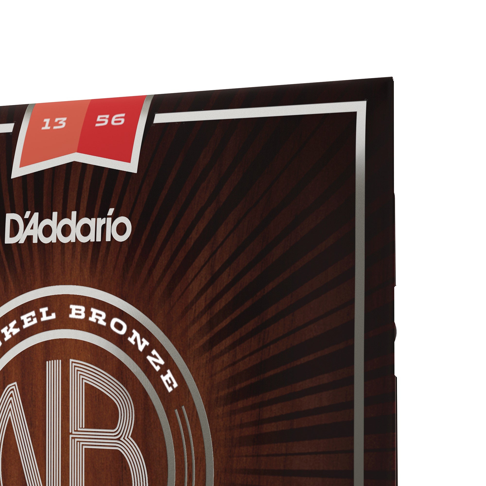D'Addario NB1356 Nickel Bronze Medium Acoustic Guitar Strings (13-56)
