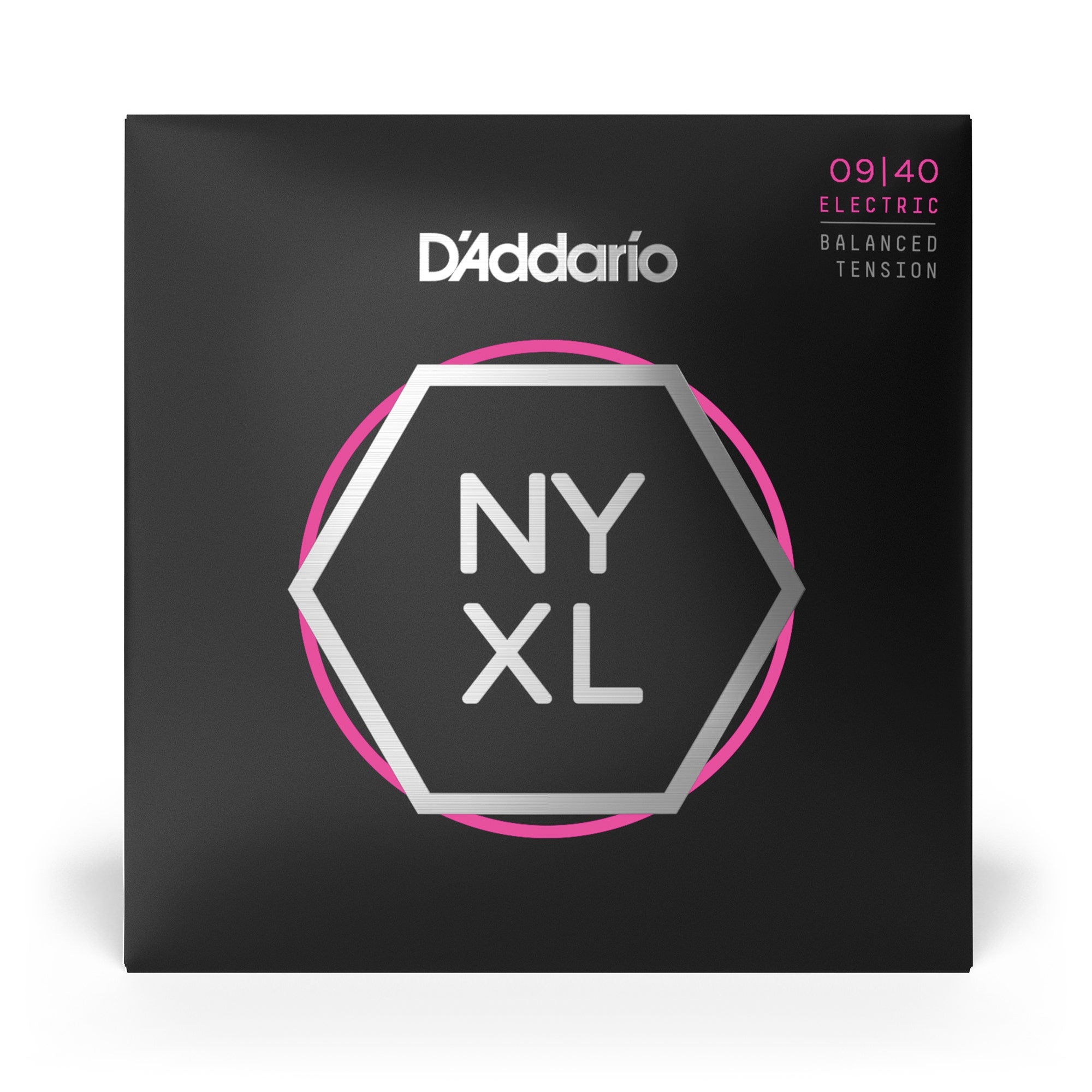 D'Addario NYXL 0940BT Nickel Wound Balanced Tension Super Light Electric Guitar Strings (9-40)