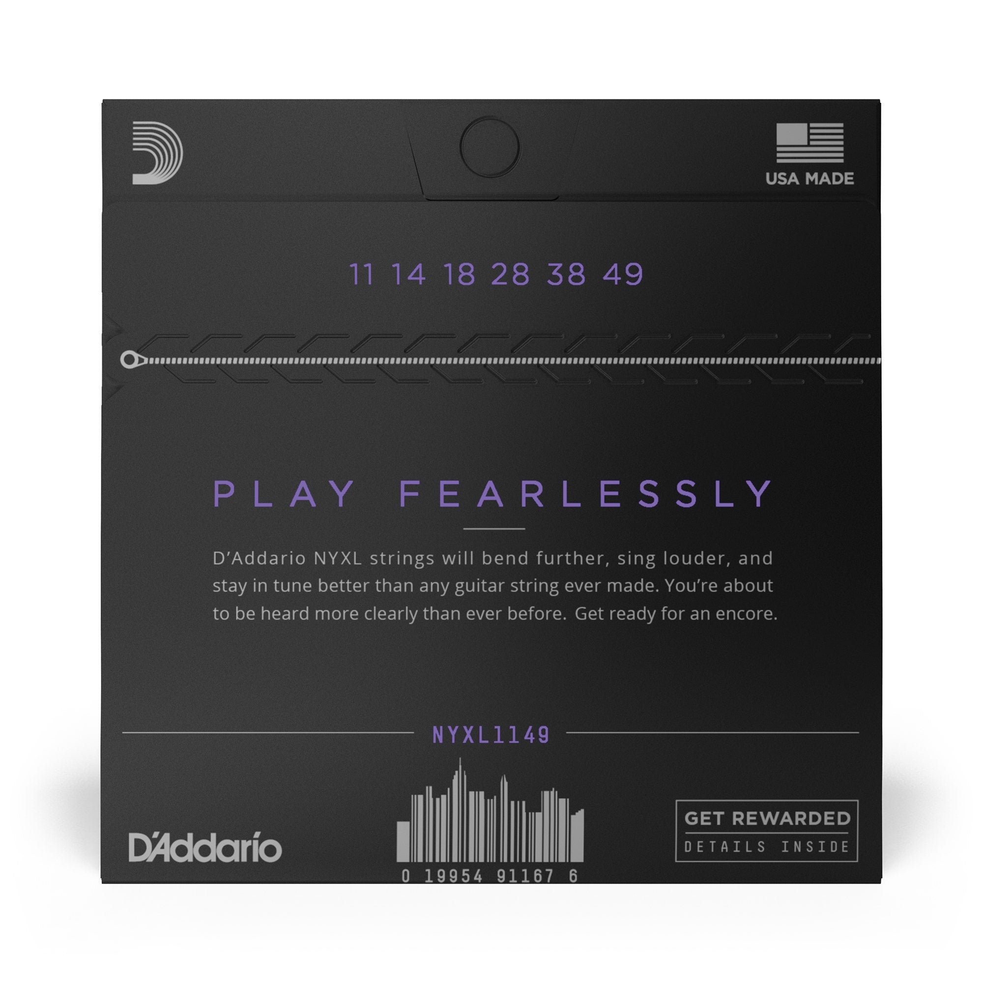 D'Addario NYXL 1149 Nickel Wound Medium Electric Guitar Strings (11-49)
