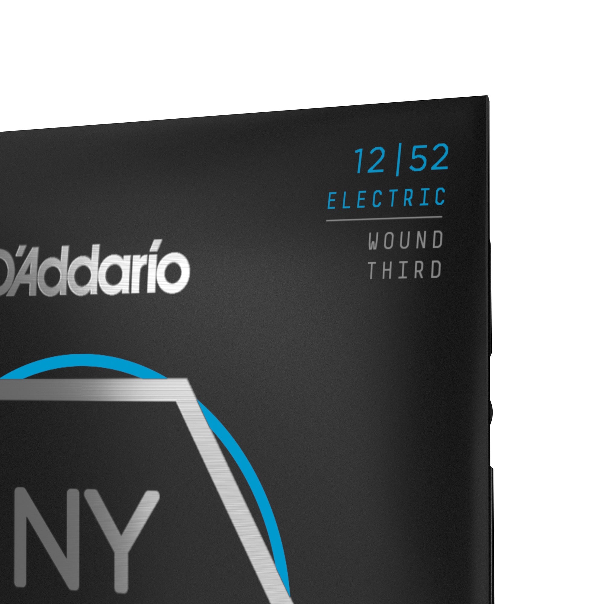D'Addario NYXL 1252W Nickel Wound Light Wound 3rd/G-String Electric Guitar Strings (12-52)