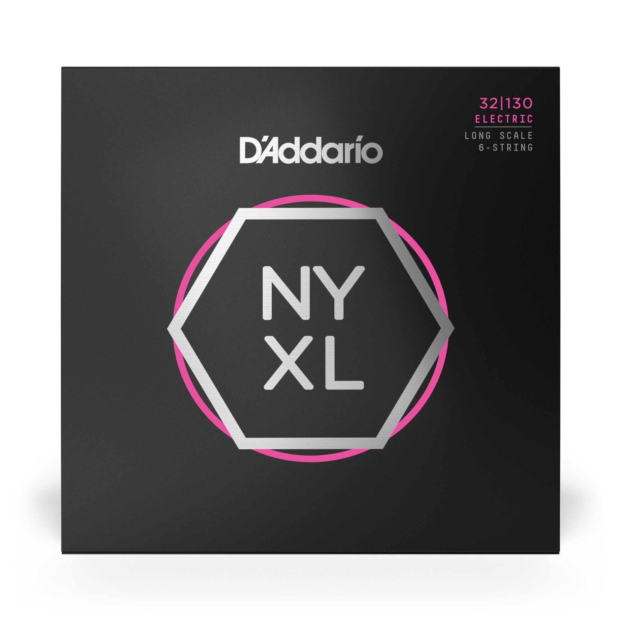 D'Addario NYXL 32130 Long Scale Regular Light 6-String Bass Strings (32-130)