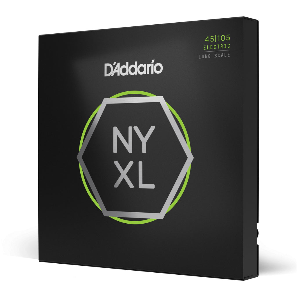 D'Addario NYXL 45105 Long Scale Light Top Medium Bottom Bass Strings (45-105)
