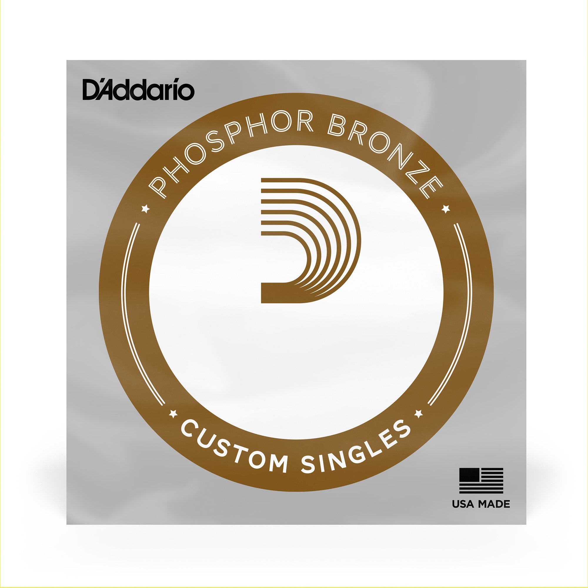 D'Addario PB056 Phosphor Bronze Wound Acoustic Guitar Single String (.056)