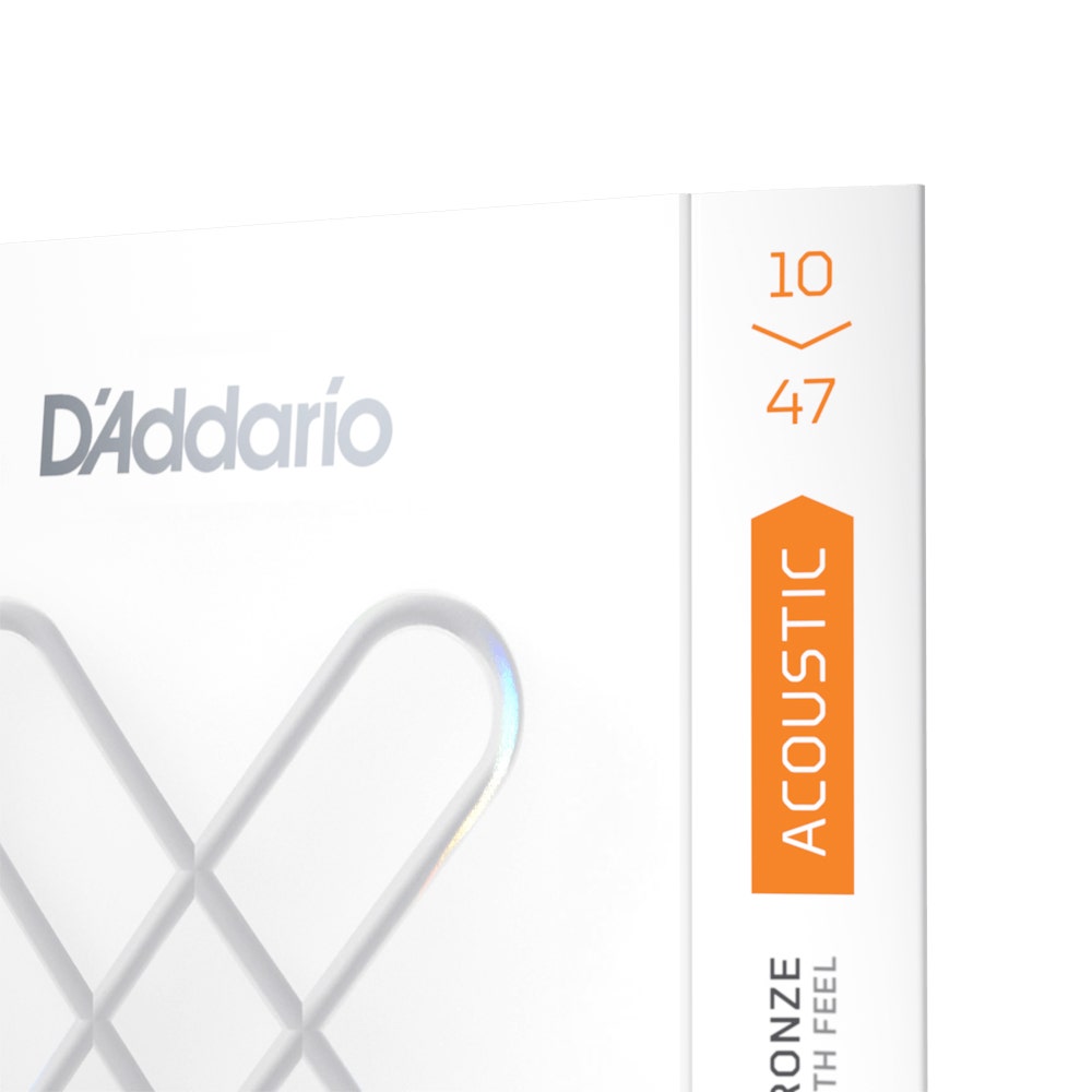 D'Addario XSABR1047 Extra Light Coated Acoustic Guitar Strings, 10-47