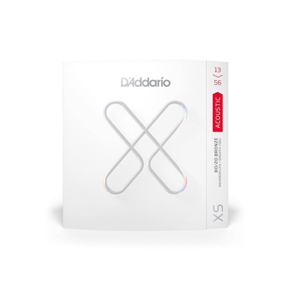 D'Addario XSABR1356 Medium Coated Acoustic Guitar Strings, 13-56