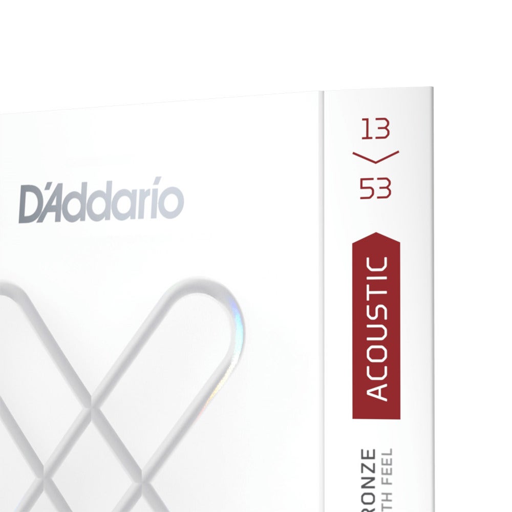 D'Addario XS Phosphor Bronze Hybrid Light Coated Acoustic Guitar Strings, 13-53